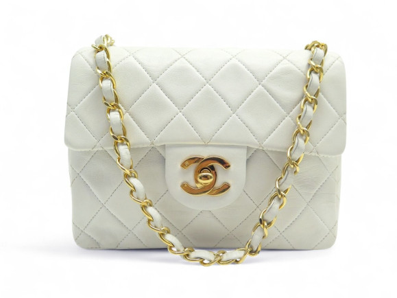 sac a main chanel mini timeless square en cuir