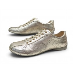 NEUF CHAUSSURES LOUIS VUITTON VITAMIN MONOGRAM PERFORE XO5U1 37 SNEAKERS 990€
