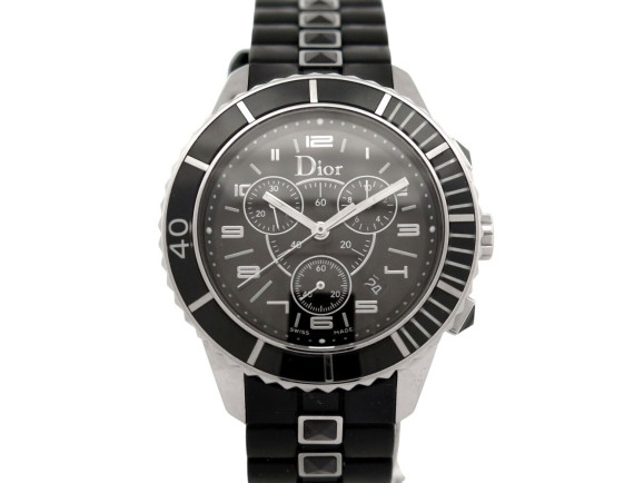 montre christian dior christal cd114317 chronographe
