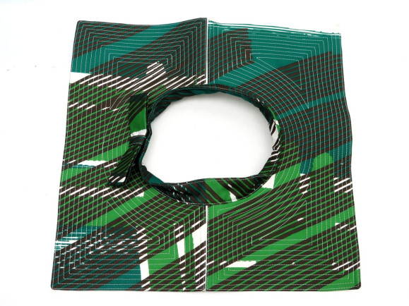 chapeau hermes grande visiere carree 57 coton vert