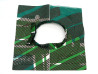 chapeau hermes grande visiere carree 57 coton vert