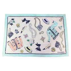 DRAP DE BAIN CHANEL SERVIETTE DE PLAGE SAC A MAIN 2.55 TAILLEUR COCO TOWEL 610€