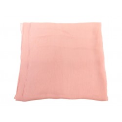 ETOLE FOULARD CHANEL CAMELIA 64X200 EN MOUSSELINE DE SOIE ROSE SHAWL SCARF 1090€