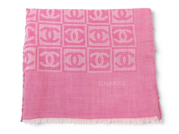 etole foulard chanel logo cc 70x180cm en cachemire