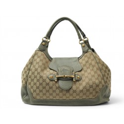 SAC A MAIN GUCCI PELHAM HOBO CUIR ET TOILE GG SUPREME 223958 TOTE HAND BAG 1900€