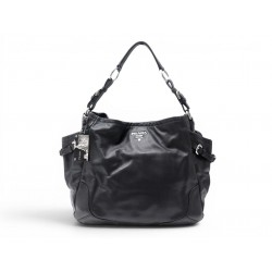 NEUF SAC A MAIN PRADA SHOPPING SOFT CALF BR3789 CUIR NOIR CABAS TOTE BAG 3600€