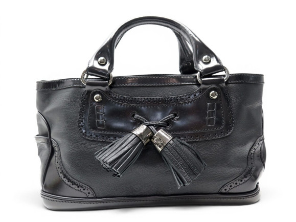 sac a main celine boogie pompons tassels cuir