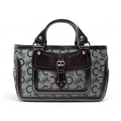 NEUF SAC A MAIN CELINE BOOGIE EN TOILE SULKY MONOGRAMME GRIS CUIR HAND BAG 990€
