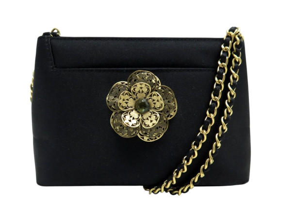 sac a main chanel pochette rabat bijou camelia