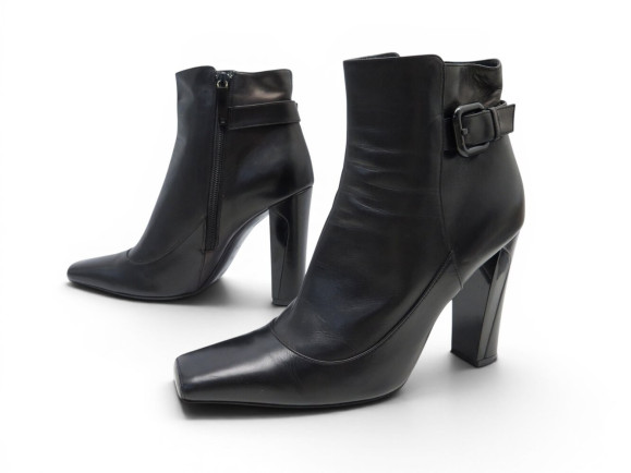 chaussures bottines louis vuitton ankle boots 38 en