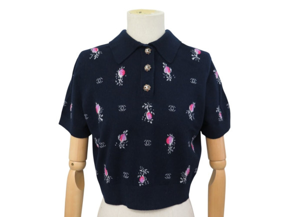  haut chanel polo boutons gripoix m 38