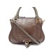 NEUF SAC A MAIN CHLOE MARCIE PM 35 CM EN CUIR PYTHON MARRON HAND BAG PURSE 3690€