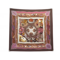 FOULARD HERMES LA VIE DU GRAND NORD A. HONORE CARRE 90 CM SOIE SILK SCARF 580€