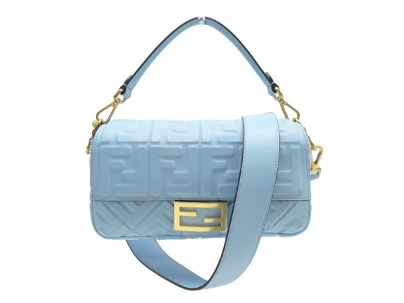  sac a main fendi baguette en cuir logo ff 8br600