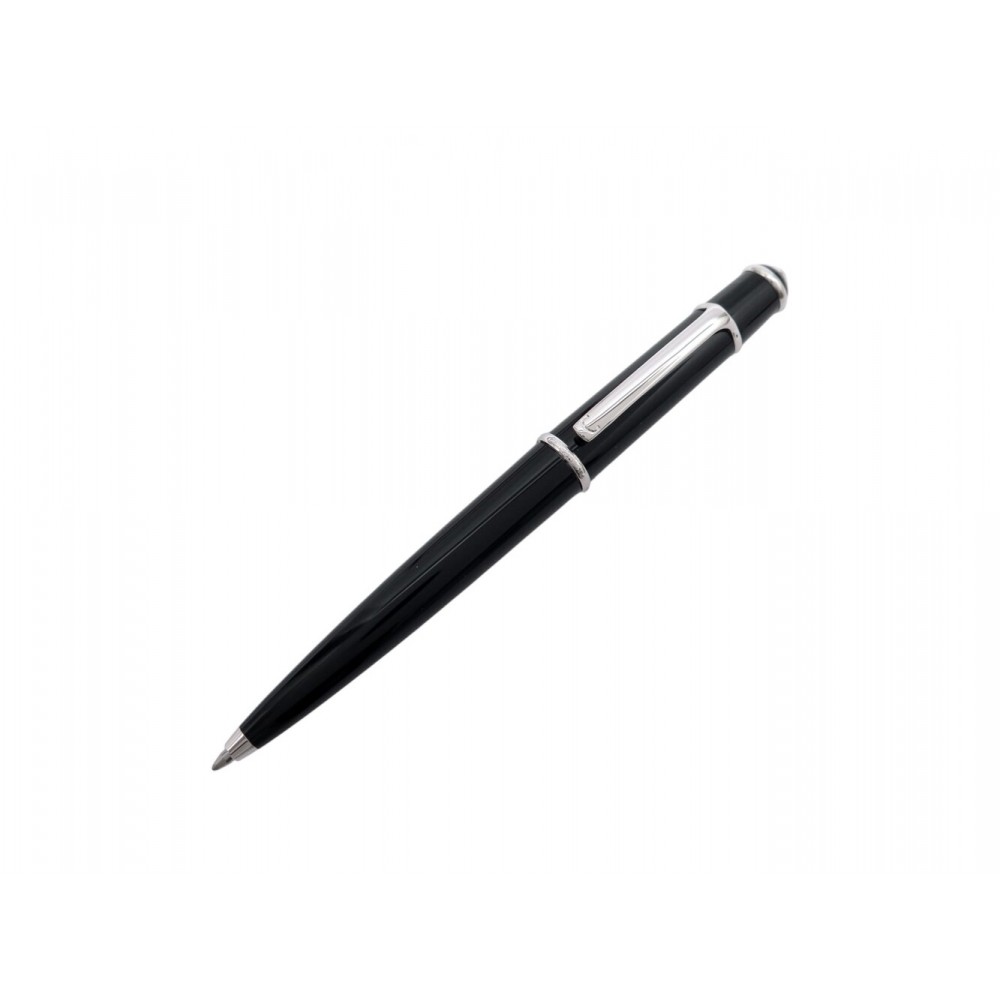 NEUF STYLO BILLE CARTIER DIABOLO CRST180010 EN RESINE NOIR BLACK BALLPOINT 490€