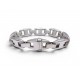 VINTAGE BRACELET HERMES CASSIOPEE 17.7 CM EN ARGENT MASSIF 925 66GR SILVER STRAP