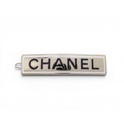 NEUF BARRETTE CHANEL AB6728B06481 6.2X1.5 CM EN METAL DORE GOLDEN HAIR CLIP 610€