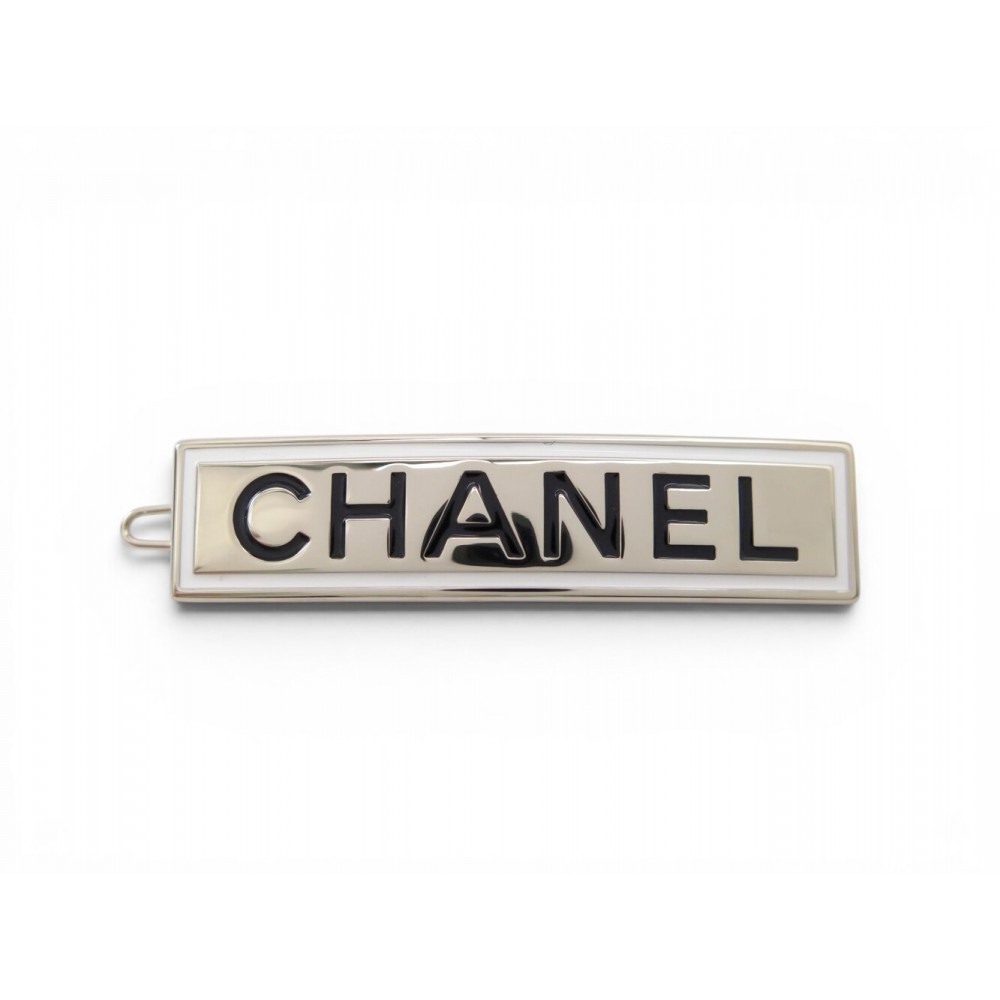 NEUF BARRETTE CHANEL AB6728B06481 6.2X1.5 CM EN METAL DORE GOLDEN HAIR CLIP 610€
