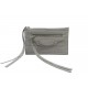 NEUF PORTE CARTES BALENCIAGA NEO CLASSIC MINI 640110 CUIR GRIS CARD HOLDER 350€