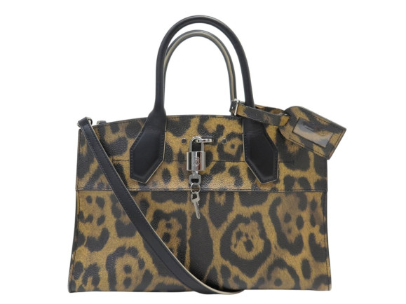 sac a main louis vuitton city steamer mm wild animal