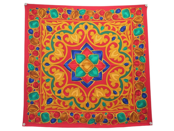 foulard chanel bijoux gripoix carre 90 en soie