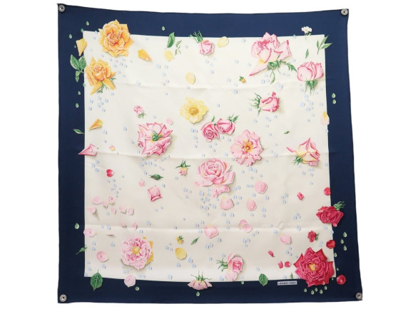  foulard hermes la rosee anne gavarni carre 90