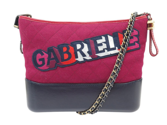 sac a main chanel gabrielle gm feutre matelasse cuir