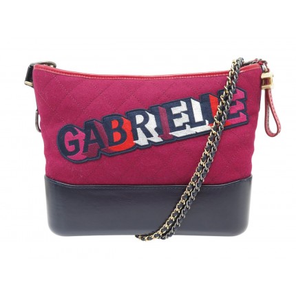 SAC A MAIN CHANEL GABRIELLE GM FEUTRE MATELASSE & CUIR BANDOULIERE HANDBAG 5750€