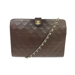  sac a main chanel logo cc 1985 cuir matelasse