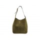 NEUF SAC A MAIN SAINT LAURENT 5 A 7 LARGE 753837 CUIR SUEDE KAKI HOBO BAG 2600€