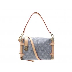 NEUF SAC A MAIN LOUIS VUITTON SIDE TRUNK MM DENIM M13285 BANDOULIERE BAG 3700€