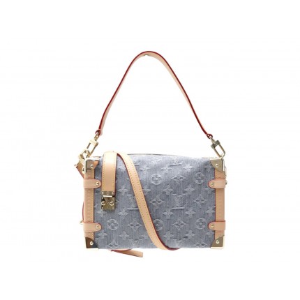 NEUF SAC A MAIN LOUIS VUITTON SIDE TRUNK MM DENIM M13285 BANDOULIERE BAG 3700€