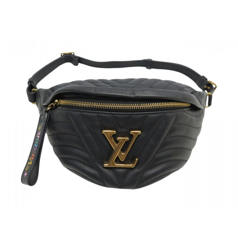 NEUF SAC CEINTURE LOUIS VUITTON BANANE NEW WAVE BUMBAG M53750 CUIR PURSE 2100€
