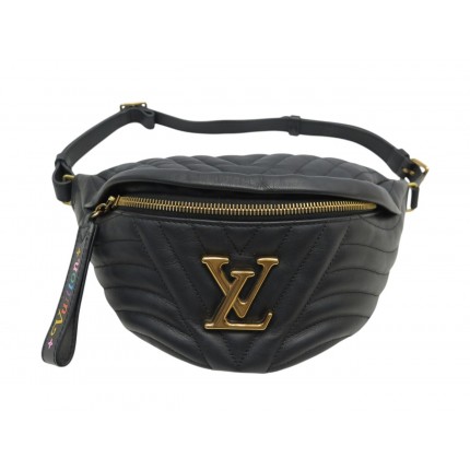 NEUF SAC CEINTURE LOUIS VUITTON BANANE NEW WAVE BUMBAG M53750 CUIR PURSE 2100€