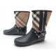 NEUF CHAUSSURES BOTTES DE PLUIE BURBERRY RAINBOOTS 41 BOTTINES TARTAN CHECK 595€