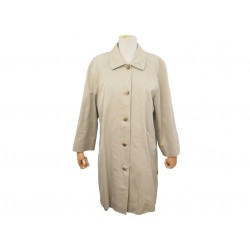 VINTAGE MANTEAU IMPERMEABLE CHANEL TRENCH BOUTONS LOGO CC XS 34 COTON COAT 6600€