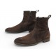 CHAUSSURES BERLUTI BOTTINES 9.5 43.5 DAIM & CUIR MARRON DEER LEATHER BOOTS 2400€