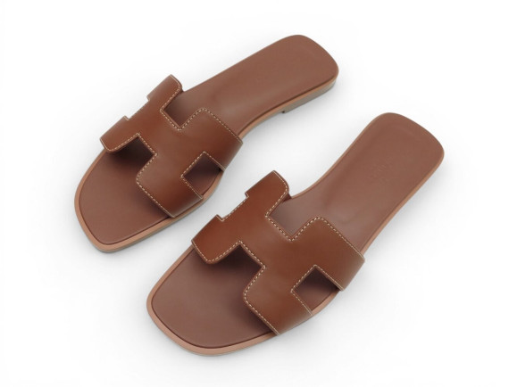 chaussures hermes mules oran h021056z en cuir