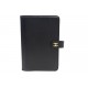 NEUF COUVERTURE D'AGENDA CHANEL LOGO CC EN CUIR GRAINE NOIR DIARY COVER 950€