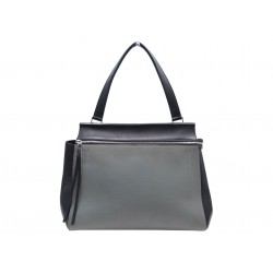 SAC A MAIN CELINE EDGE EN CUIR GRAINE PORTE EPAULE CUIR BICOLORE HAND BAG 2200€