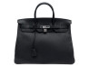  sac a main hermes birkin 40 en cuir togo noir