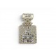 NEUF BROCHE CHANEL PINS BOUTEILLE PARFUM LOGO CC STRASS METAL DORE BROCHE 800€