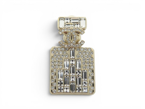  broche chanel pins bouteille parfum logo cc