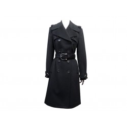 NEUF MANTEAU BURBERRY LONG L 42 SLIM FIT EN LAINE ET CACHEMIRE NOIR COAT 2990€