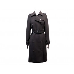NEUF MANTEAU BURBERRY LONG L 42 SLIM FIT EN LAINE ET CACHEMIRE MARRON COAT 2990€