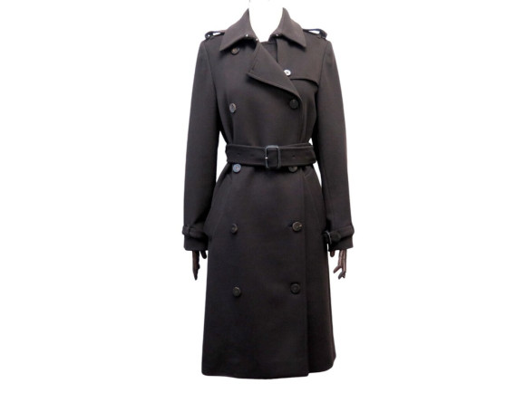  manteau burberry long l 42 slim fit en laine et