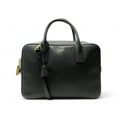 SACOCHE SAINT LAURENT MUSEUM 334563 CARTABLE BANDOULIERE CUIR NOIR HANDBAG 2500€