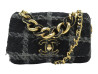 SAC A MAIN CHANEL 19 MEDIUM AS3612 TWEED BLEU MARINE BANDOULIERE HAND BAG 6650€
