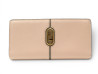  portefeuille fendi o'lock 8m0470 cuir graine rose