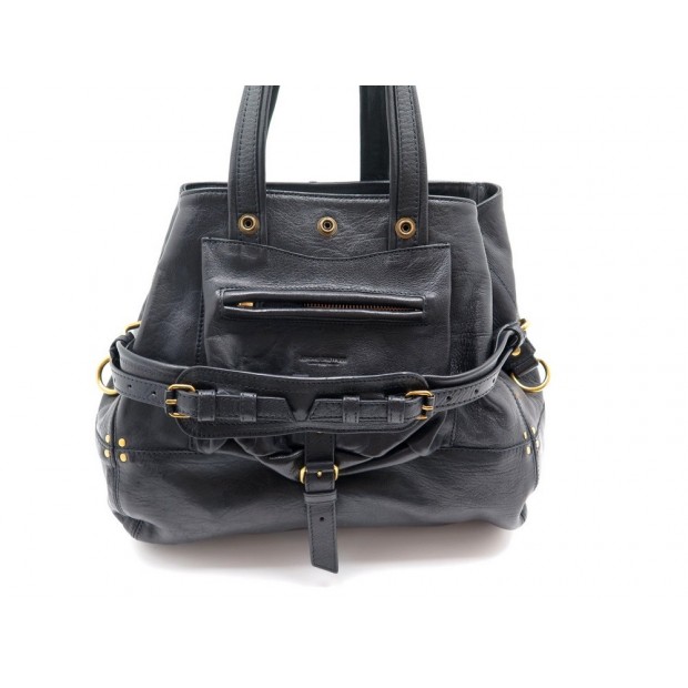 NEUF SAC A MAIN JEROME DREYFUSS BILLY M EN CUIR VEAU NOIR PURSE DUSTBAG 565€